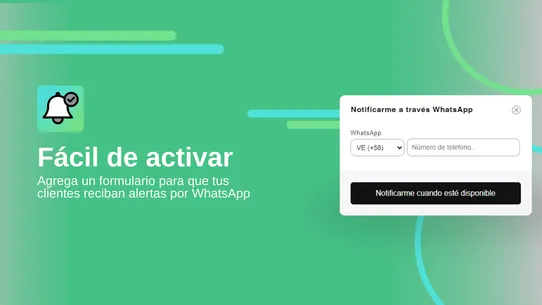 Restock Alert WhatsApp screenshot
