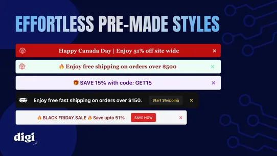 Digi Announcement Bar screenshot