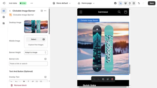 Clickable Image Banner ‑ CB screenshot