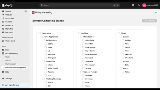 Moby Marketing screenshot