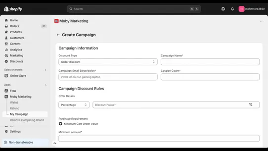 Moby Marketing screenshot