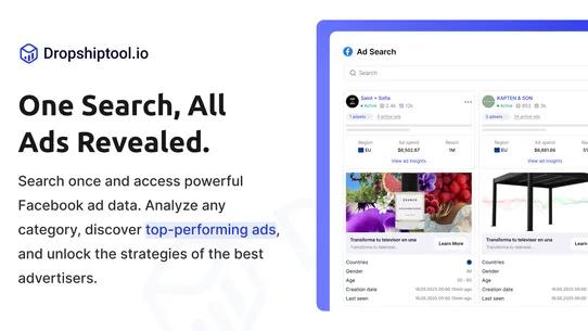 Dropship Tools: Products &amp; Ads screenshot