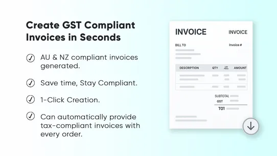 Easy GST Invoices for AU &amp; NZ screenshot