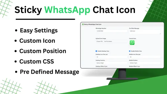 OCS: Sticky WhatsApp Chat Icon screenshot