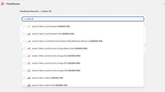 FlowStream Shoes screenshot