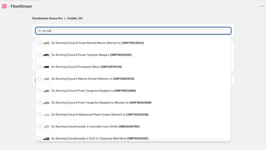 FlowStream Shoes screenshot