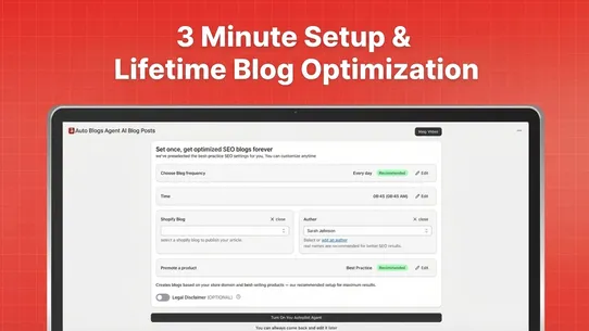 Auto Blogs Agent AI Blog Posts screenshot