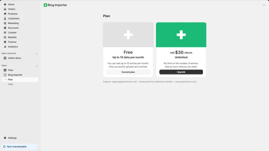 Blog Importer screenshot