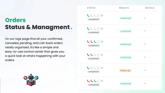 Vrobo ‑ Confirm Orders screenshot