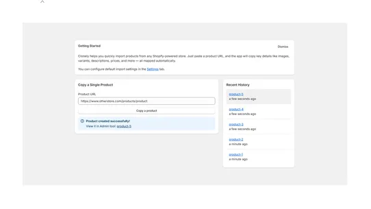 Clonely ‑ Copy Products screenshot