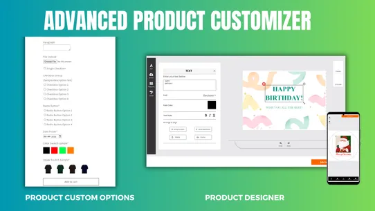 Advanced Product Customizer screenshot