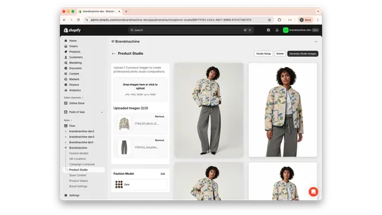 Brandmachine screenshot