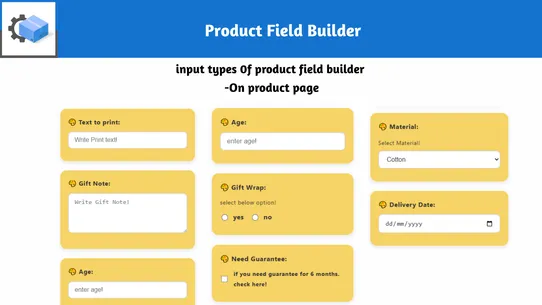 Product Fields Builder‑ Pro screenshot