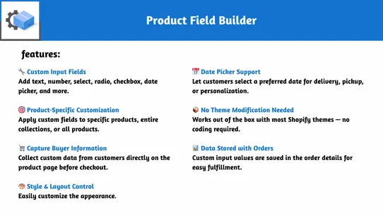 Product Fields Builder‑ Pro screenshot