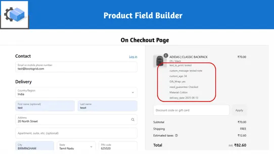 Product Fields Builder‑ Pro screenshot