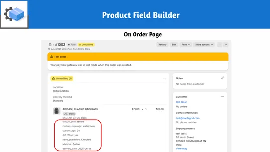 Product Fields Builder‑ Pro screenshot