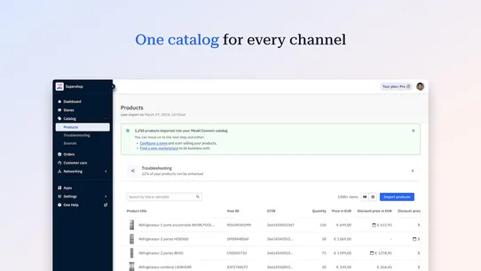 Mirakl Connect screenshot