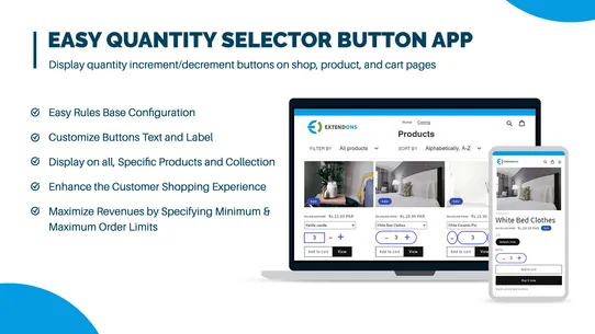 Extendons Quantity Selector screenshot