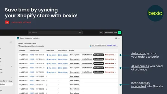 bexio screenshot