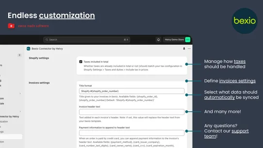 bexio screenshot