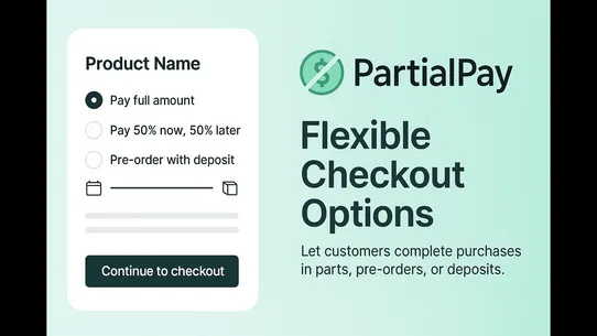 PartialPay: Rest on COD screenshot