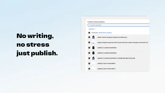AO AI Product Description screenshot