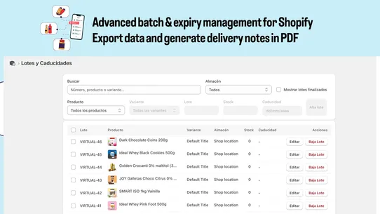 LogistiX Batch Inventory screenshot