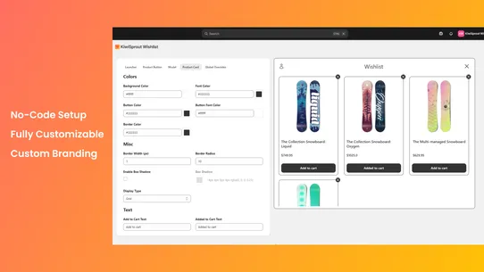 KiwiSprout Wishlist screenshot