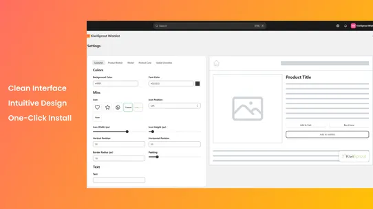 KiwiSprout Wishlist screenshot