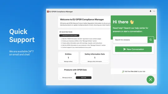 EU GPSR Compliance Manager screenshot