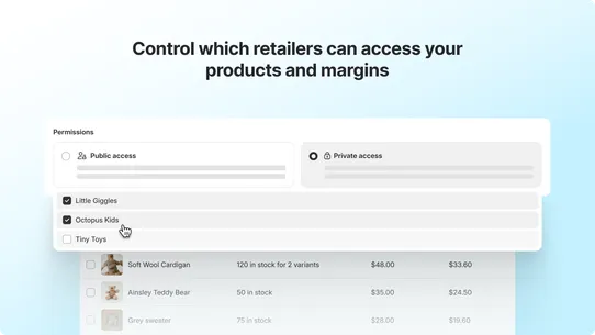 Shopify Collective: Supplier screenshot