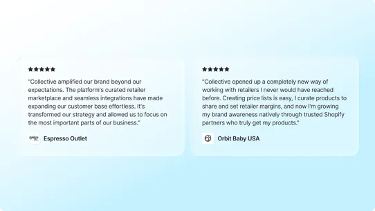 Shopify Collective: Supplier screenshot
