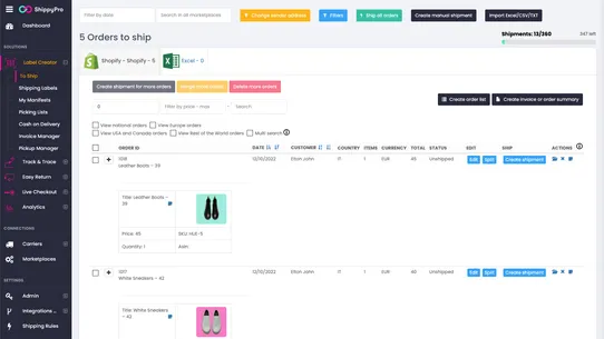 ShippyPro ‑ Shipping made easy screenshot