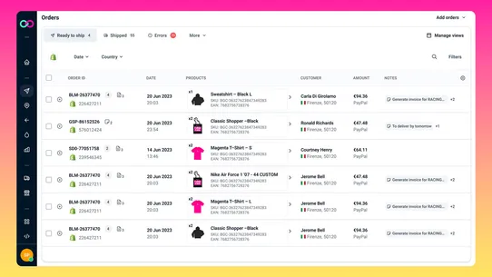 ShippyPro ‑ Shipping Platform screenshot