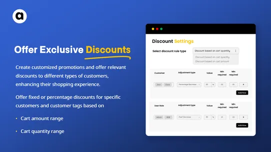 Cart Discount Rules screenshot