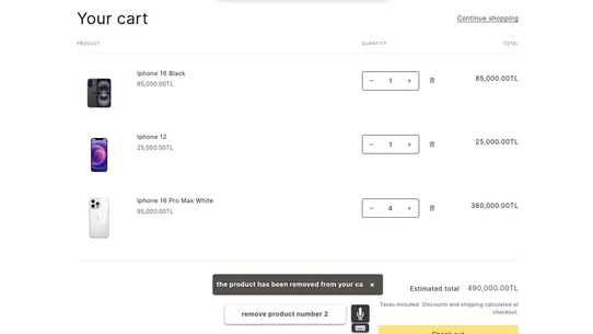 DTEC Voice Shopping Assistant screenshot