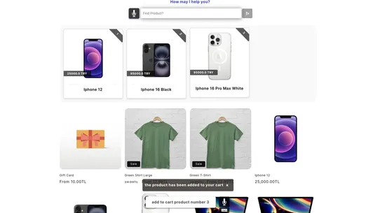 DTEC Voice Shopping Assistant screenshot
