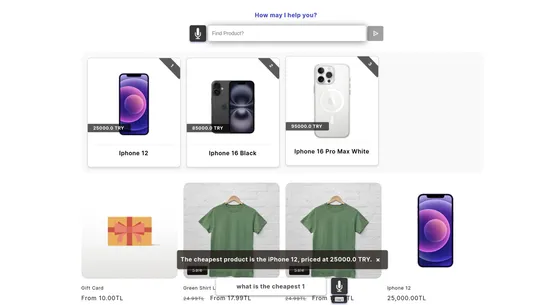 DTEC Voice Shopping Assistant screenshot