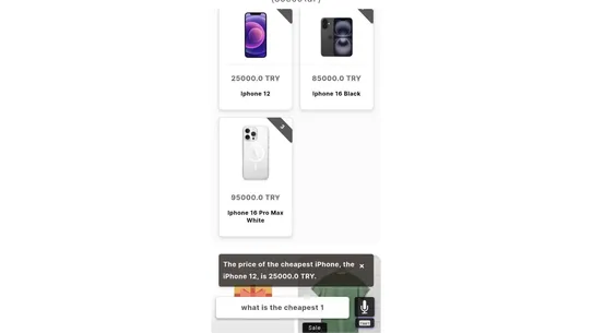 DTEC Voice Shopping Assistant screenshot