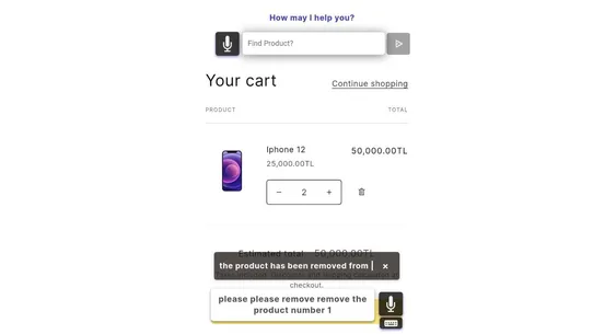 DTEC Voice Shopping Assistant screenshot