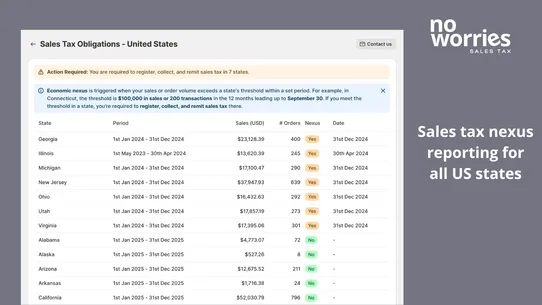 No Worries Sales Tax screenshot