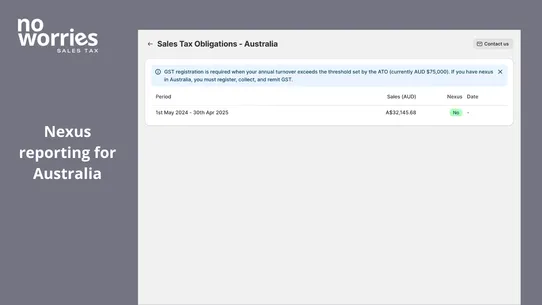 No Worries Sales Tax screenshot