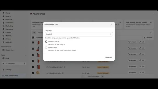 AI Image Alt Text screenshot