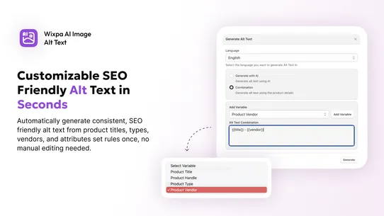 Wixpa Ai Image Alt Text screenshot