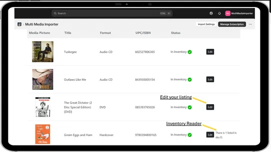 MultiMediaImporter screenshot