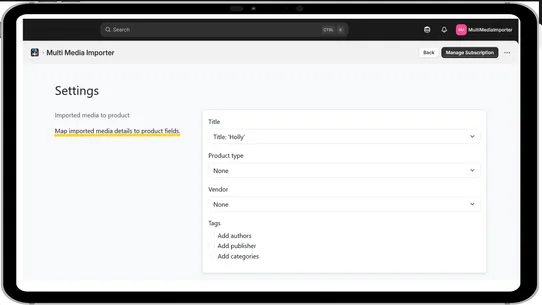 MultiMediaImporter screenshot