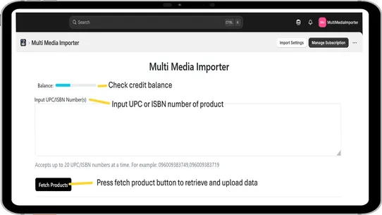 MultiMediaImporter screenshot