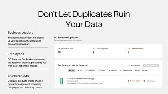 DC Remove Duplicates screenshot