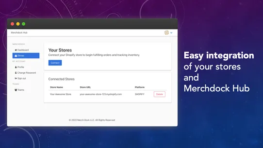 Merchdock Hub screenshot