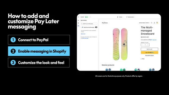 PayPal Pay Later Messaging screenshot